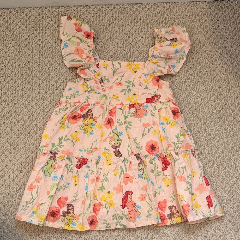 Disney Princess Pink Ruffle-Sleeve Dress